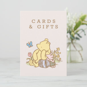 Classic Pooh & Piglet Baby Shower Invitation