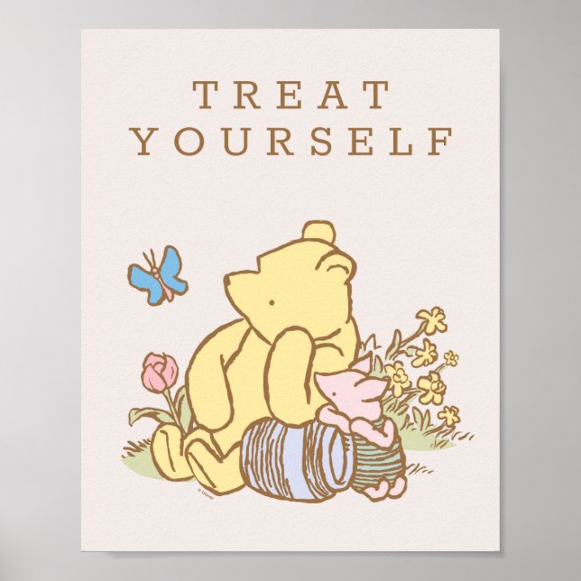 Classic Pooh & Piglet Baby Shower Poster (Front)