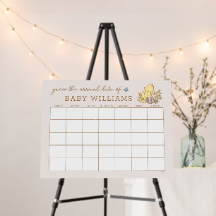 Classic Pooh & Piglet   Guess the Due Date Foam Board