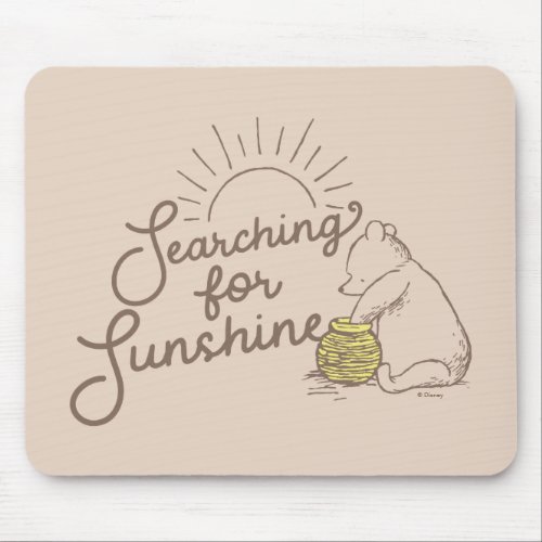 Classic Pooh  Searching for Sunshine Mouse Pad