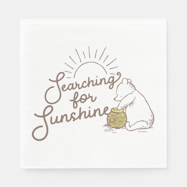 Classic Pooh | Searching for Sunshine Napkins (Front)