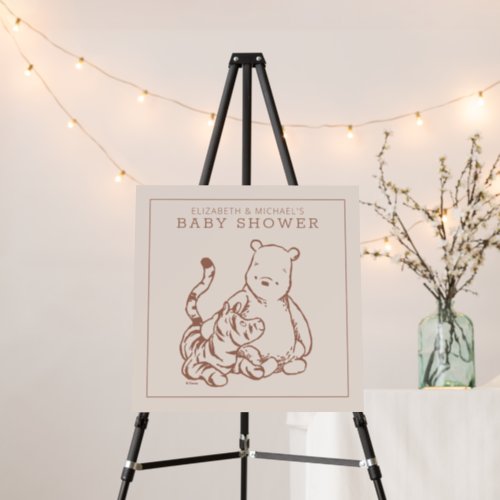 Classic Pooh  Tigger Baby Shower Foam Board