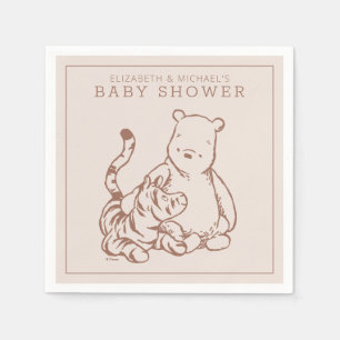Classic Pooh & Tigger Baby Shower Napkins