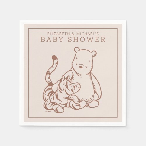 Classic Pooh  Tigger Baby Shower Napkins