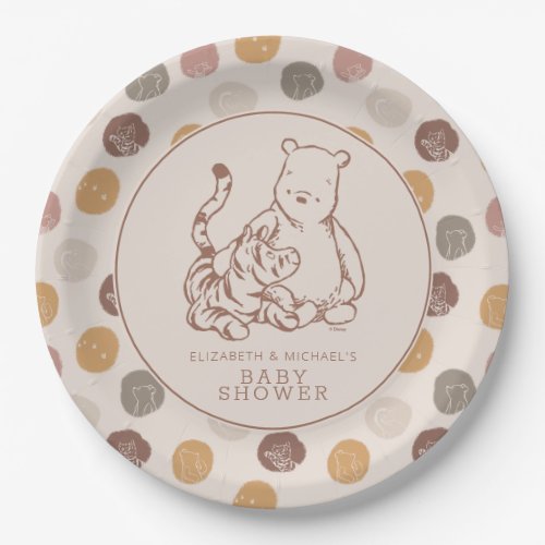 Classic Pooh  Tigger Baby Shower Paper Plates
