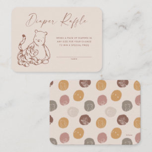 Classic Pooh & Tigger Diaper Raffle Insert Card