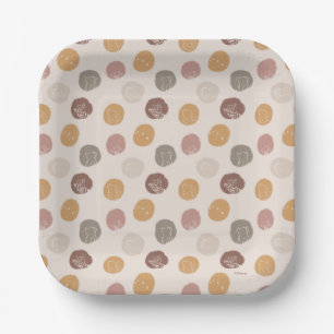 Classic Pooh & Tigger First Birthday Pattern Paper Plates