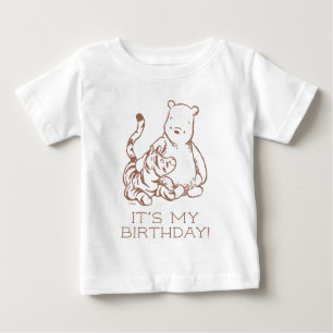 Classic Pooh & Tigger   It's My Birthday Baby T-Shirt