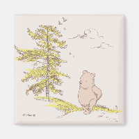 Classic Pooh Walking in the Woods