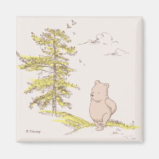 Classic Pooh Walking in the Woods Magnet