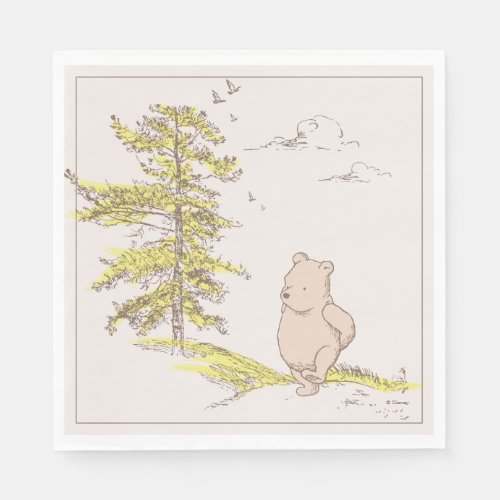 Classic Pooh Walking in the Woods Napkins