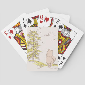 Classic Pooh Walking in the Woods Playing Cards