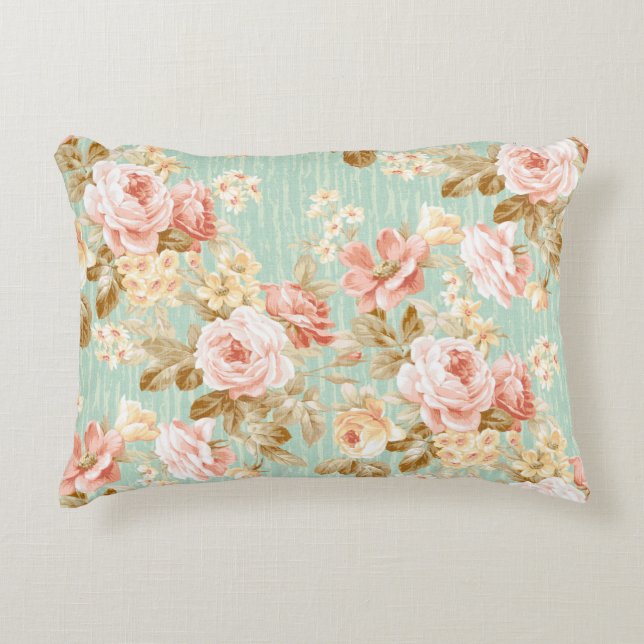 Classic Popular Flower Seamless pattern background Accent Pillow (Front)