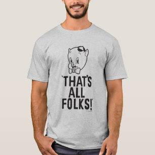 Classic Porky Pig "That's All Folks!" T-Shirt