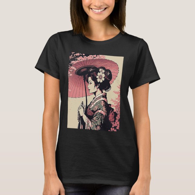 Classic Portrait Geisha T-Shirt (Front)