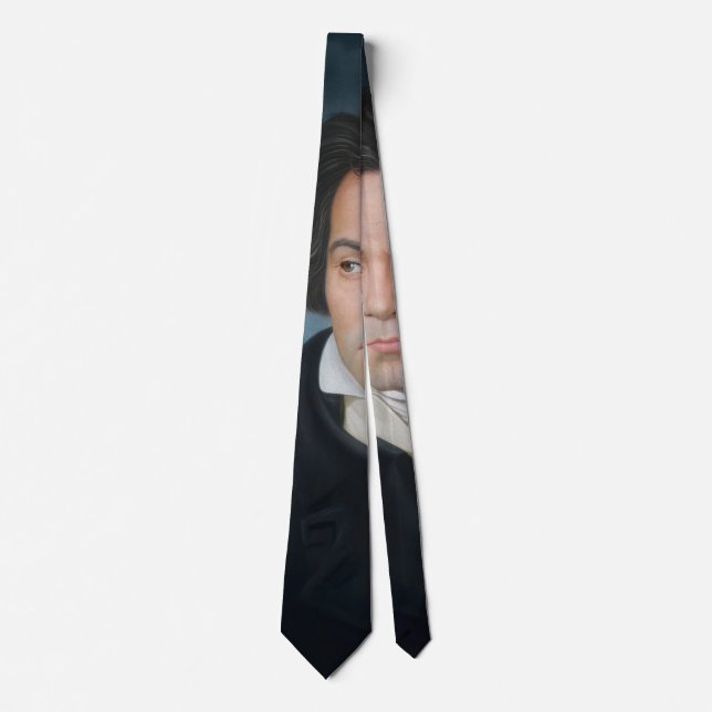 Classic Portrait of Beethoven Neck Tie (Front)