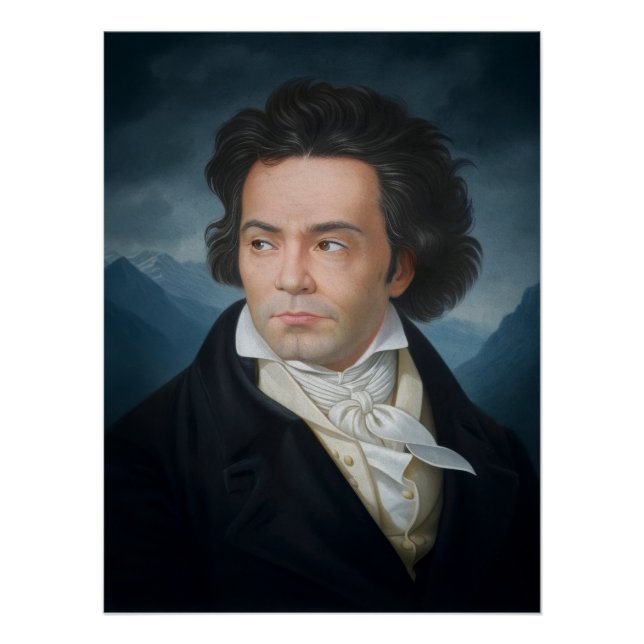 Classic Portrait of Beethoven Poster (Front)