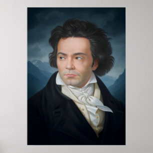 Classic Portrait of Beethoven Poster