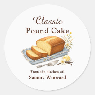 Classic Pound Cake Gift Label