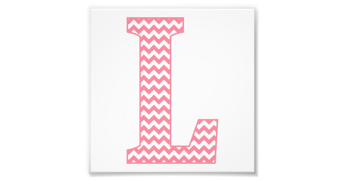 pink letter l