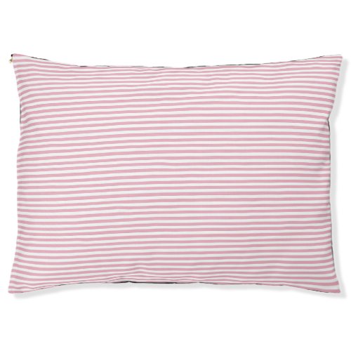 CLASSIC PRETTY PASTEL PINK STRIPE PET BED