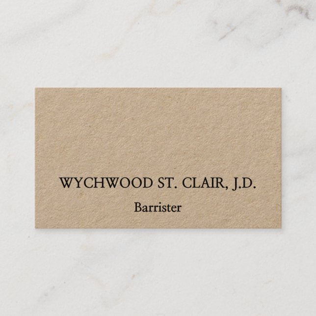 Classic Professional Business Card (Front)