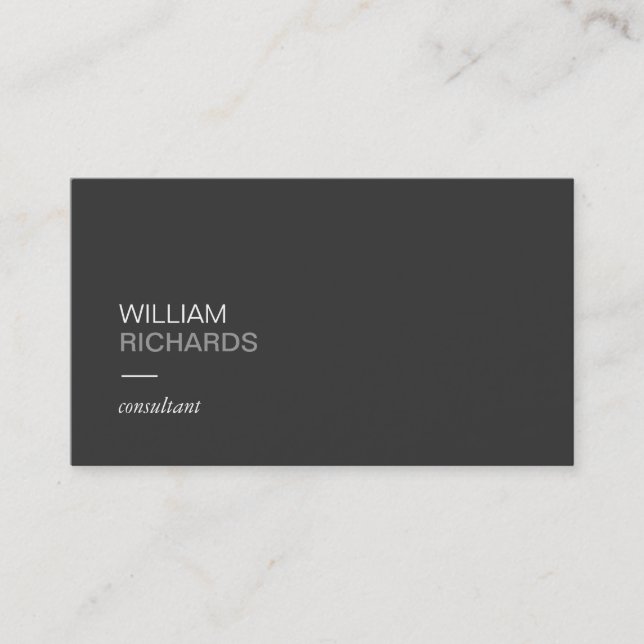 Classic Professional Consultant III Business Card (Front)