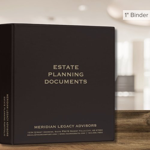 Classic Professional Estate Binder