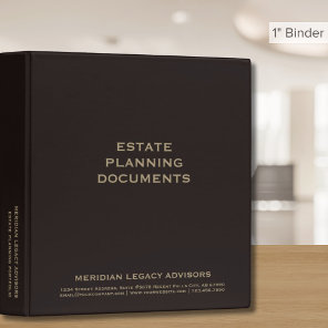 Classic Professional Estate Binder