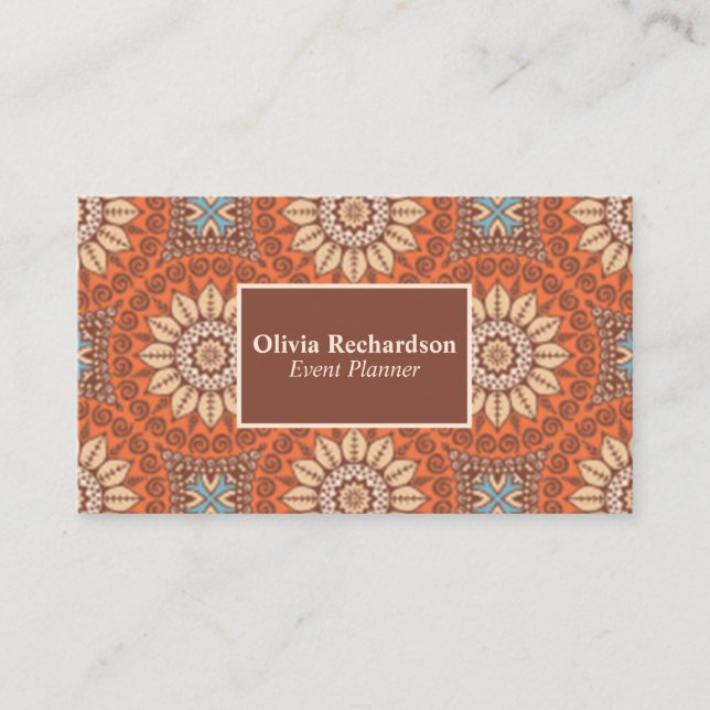 Classic Professional Event Planner Business Card (Front)