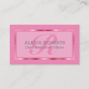 Classic Professional Feminine Elegant  Business Ca Card