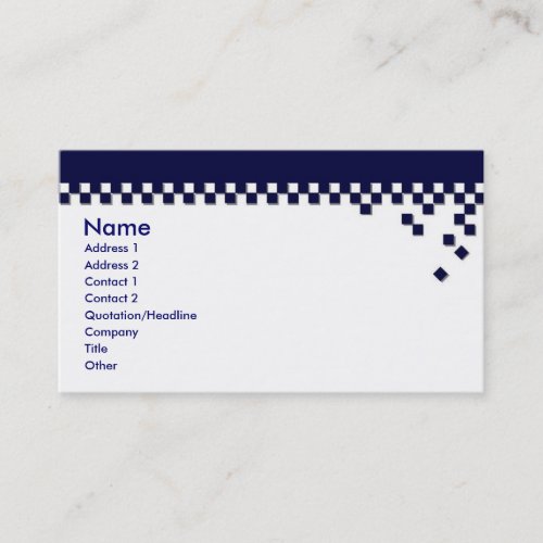 Classic Professional Profile Card Business Card Template