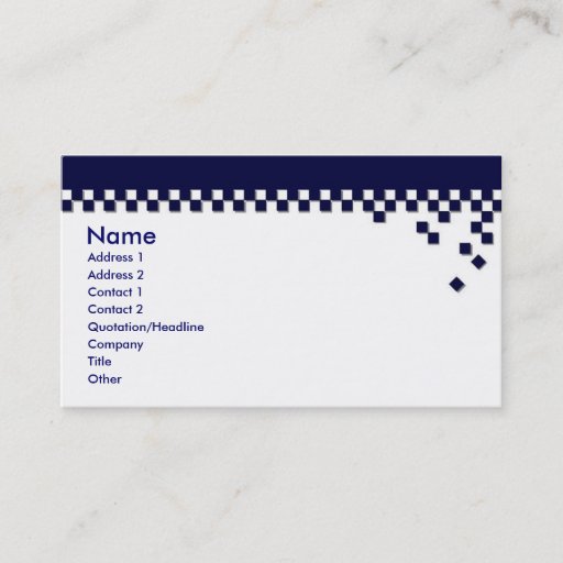 Customizable Classic Professional Profile Card Business Card Template