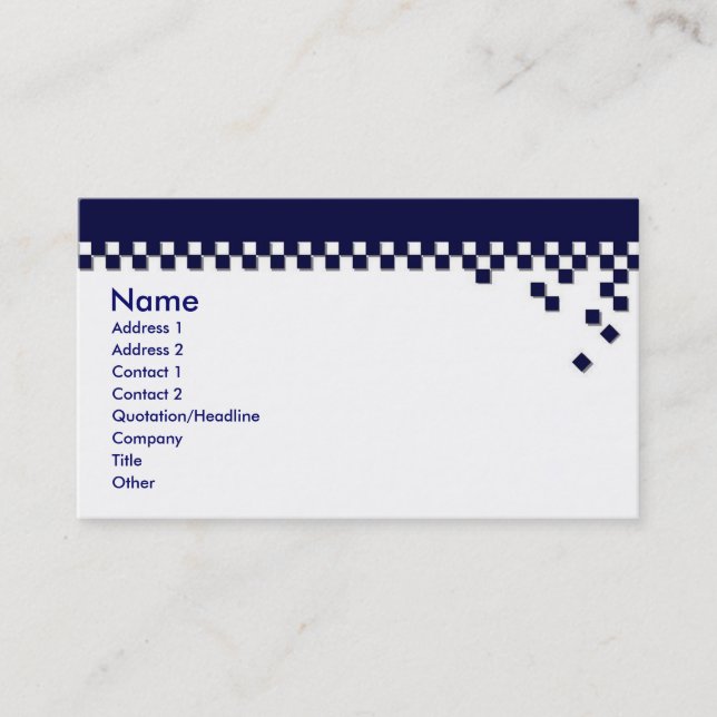 Classic Professional Profile Card (Front)