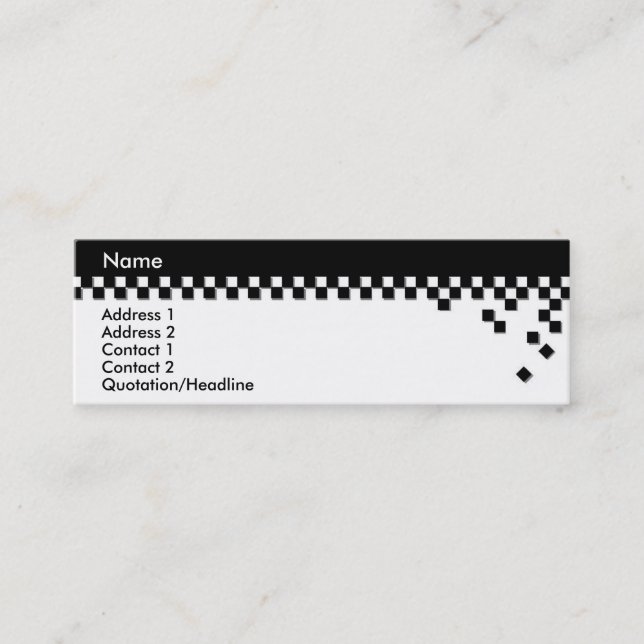 Classic Professional Profile Card (Front)
