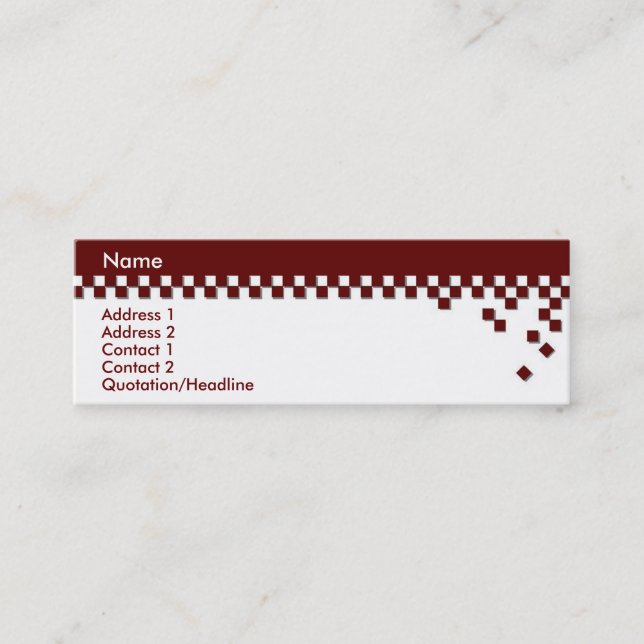 Classic Professional Profile Card (Front)