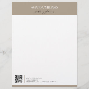 Classic Professional QR Code Customized Letterhead