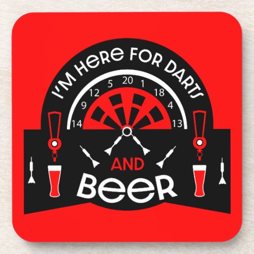 Classic Pub Darts Beverage Coaster