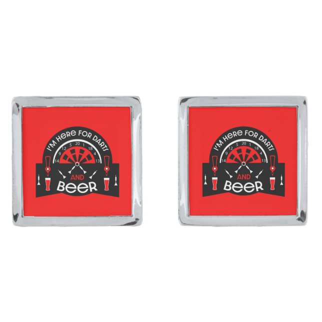 Classic Pub Darts Cufflinks (Front)