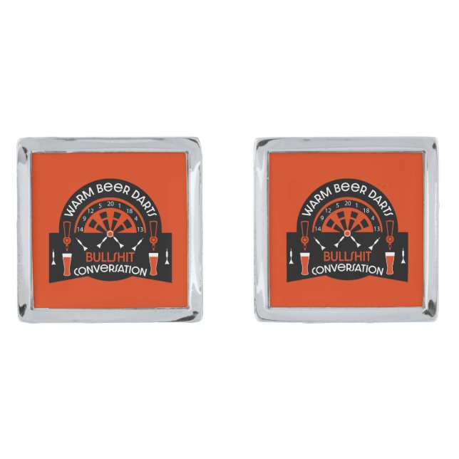 Classic Pub Darts Cufflinks (Front)