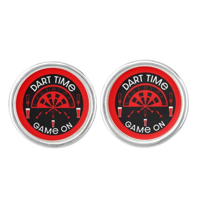Classic Pub Darts Cufflinks (Front)
