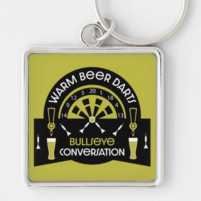 Classic Pub Darts Keychain (Front)