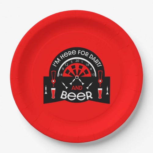 Classic Pub Darts Paper Plates