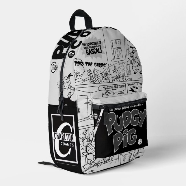 Classic PUDGY PIG Backpack (Back Corner Left)