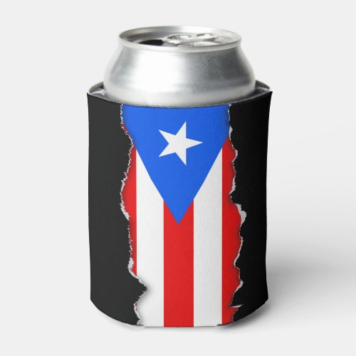 Classic Puerto Rican Flag Can Cooler