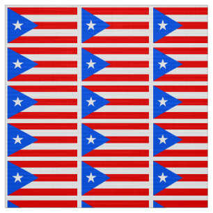 Classic Puerto Rican Flag Fabric