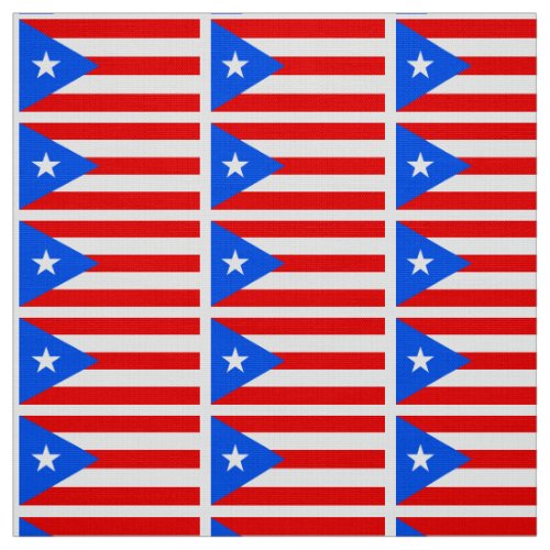 Classic Puerto Rican Flag Fabric