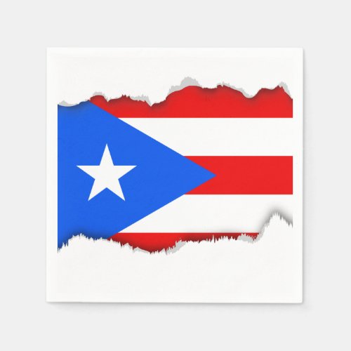 Classic Puerto Rican Flag Paper Napkins