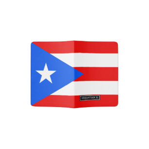 Classic Puerto Rican Flag Passport Holder