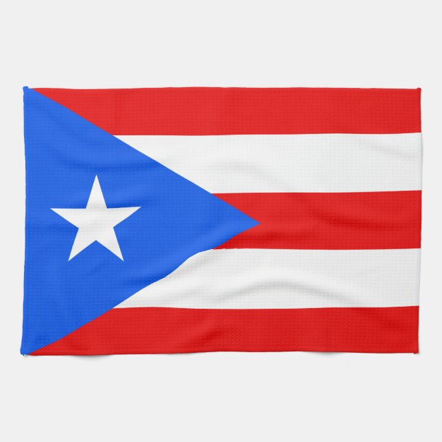 Classic Puerto Rican Flag Towel (Horizontal)